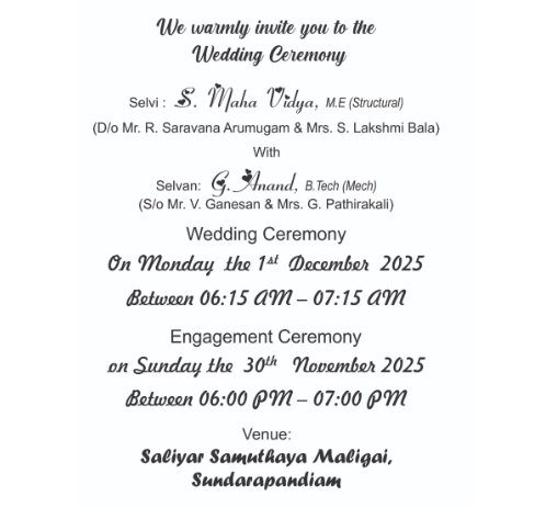 Wedding Invitation